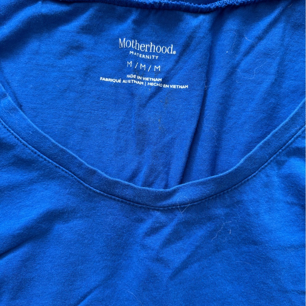 Blue Maternity Tank Top - Picture 2 of 2